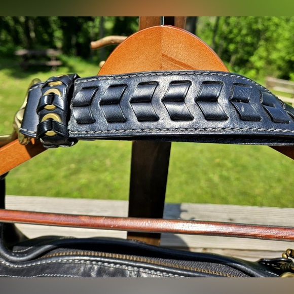 Vintage COACH Legacy Bleecker Felicia Anniversary Tattersall Leather 11424 Black - Picture 4 of 11